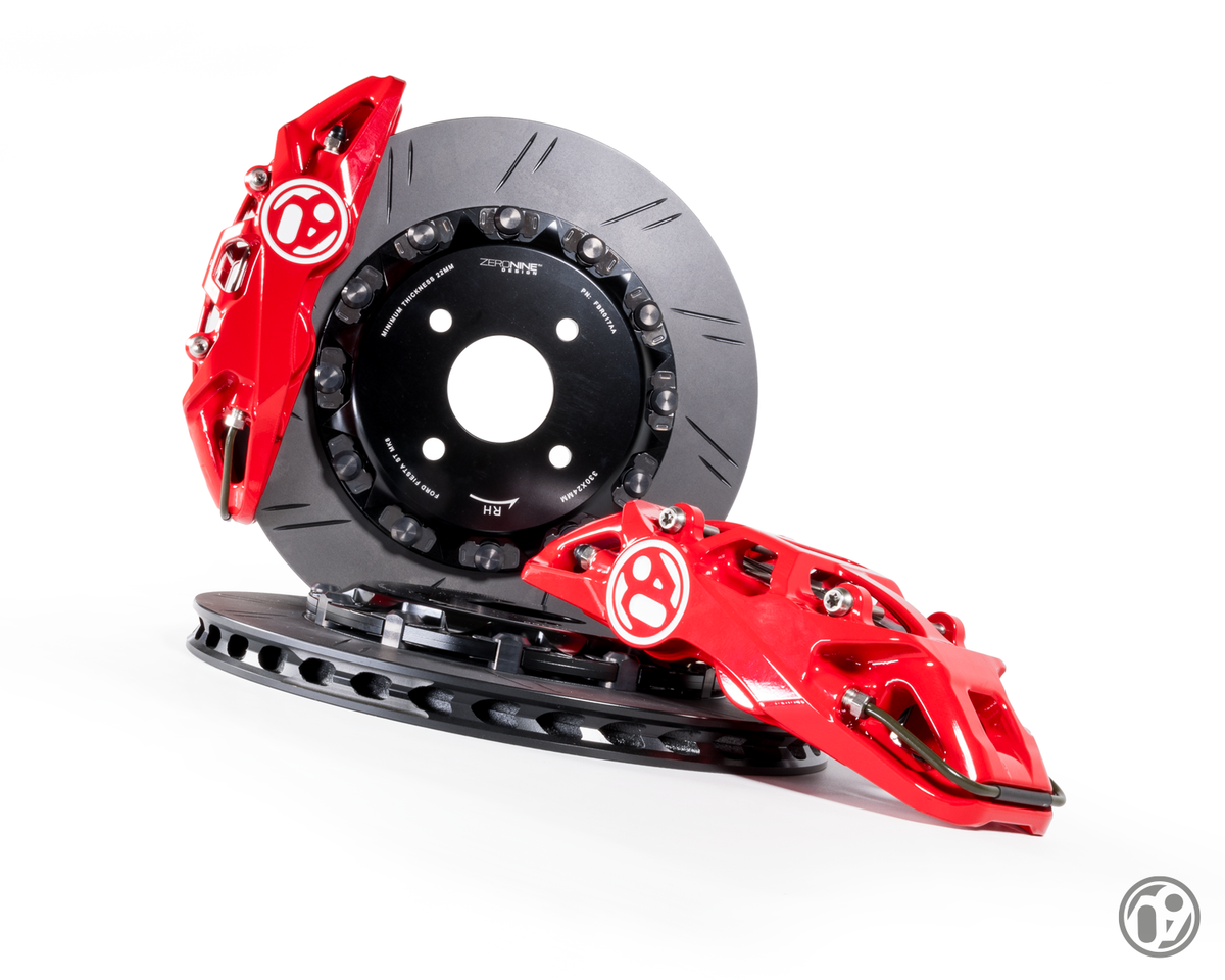 09D Front Brake Kit 4 Pot 330x24mm (Red) [Fiesta ST Mk7]