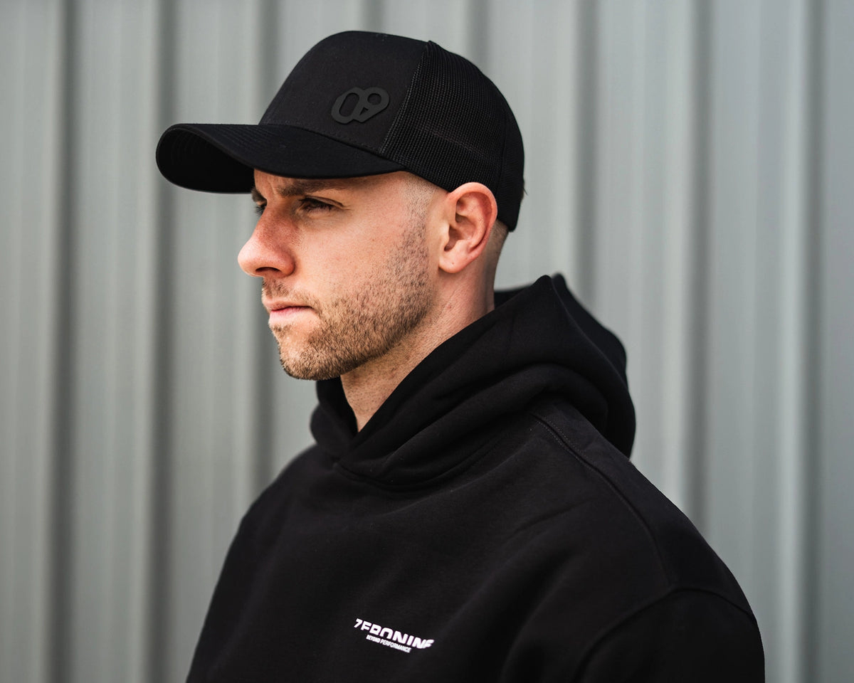 09D Black Performance Trucker Cap